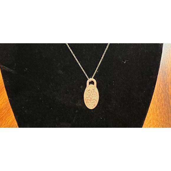 Tiffany Sterling Silver Oval Necklace - Picture 1 of 2